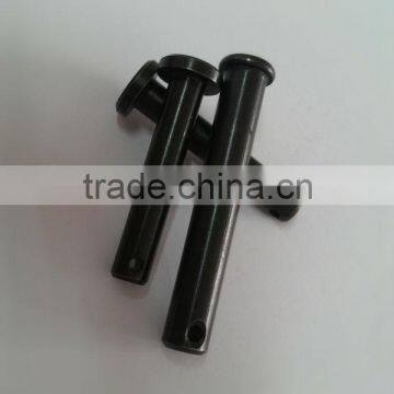 carbon steel standard axle pin with holes black oxide finishing