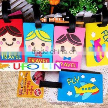 Hot sale travel soft pvc luggage tag