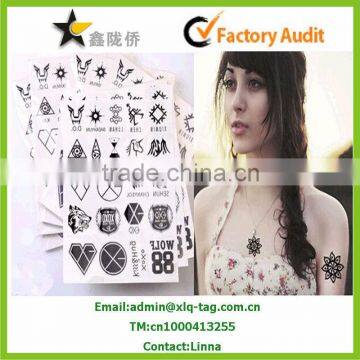 2014 New sexy water transfer body temporary tattoo sticker