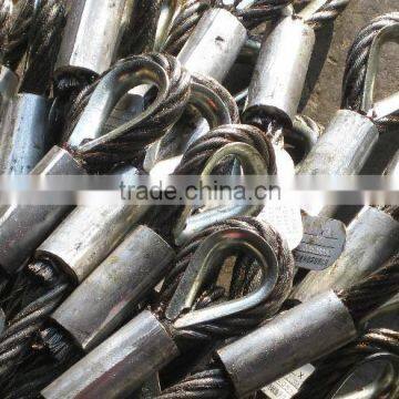 AISI304 Stainless Steel Wire Rope Sling 7x7 Dia.8mm Different Length photo-3