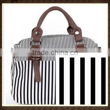 hot selling black and white stripe oxford fabric