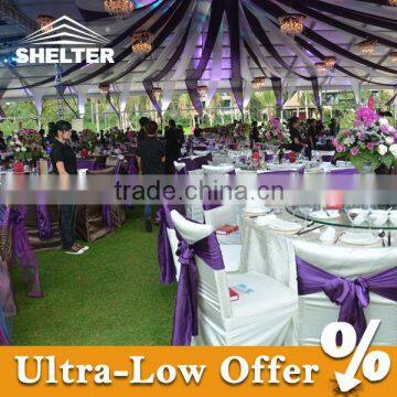 Luxury decorated wedding tent for 600 people