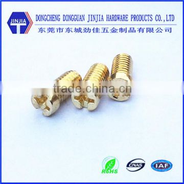 m4.6*9 machine screws cheese head comb phillips slotted copper screws