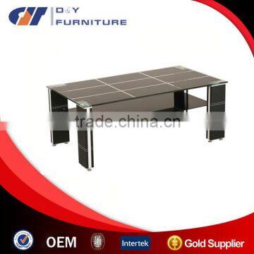 High Quality Black Tempered Glass Tob Coffee Table