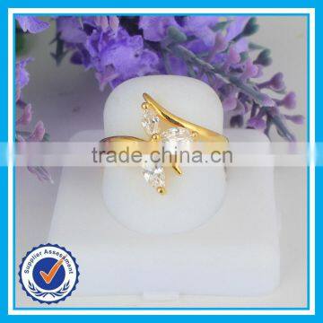 Cheap Wholesale Wedding Zircon Sexy Ladies Finger Gold Ring Design photo-3