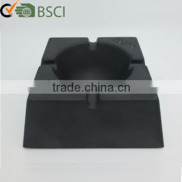 Fancy black square melamine ashtray with custom logo