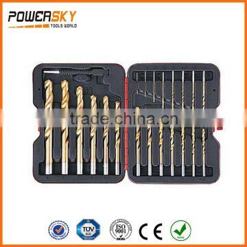 Tin Coating 21PC Drill Bits+Center Punch