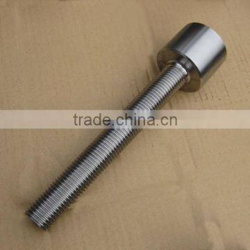 black oxide CNC steel machine components custom threaded rod