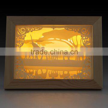 Led cool indoor room frame photo ight home arts decorative led ele. ghost shadow photo frame light