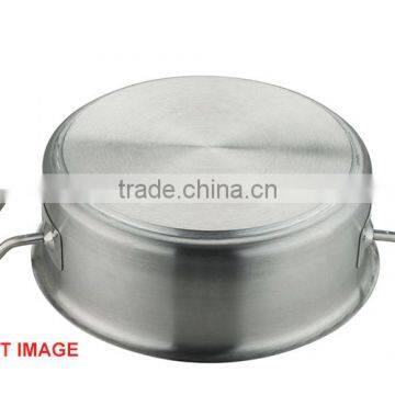 Hotel Restaurant Competitve Factory Price Low Body Commercial Stainless Steel Soup Pot With Double-ply Botttom for Kitchen Equip photo-5