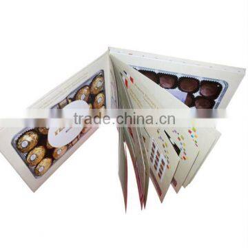 Top quality 7"customized video module for greeting cards, lcd video book for marketing