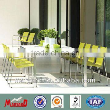 Stainless steel and mesh fabric furniture outdoor dining set MY13SB01