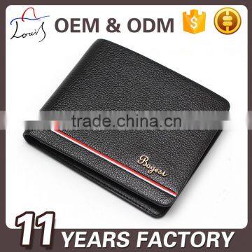 Custom pu leather mens wallet