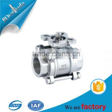 DN10 to DN100 ss304 ss316 full port NPT threaded ball valve