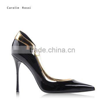 China pumps black ladies high heel shoes zapatos de dama