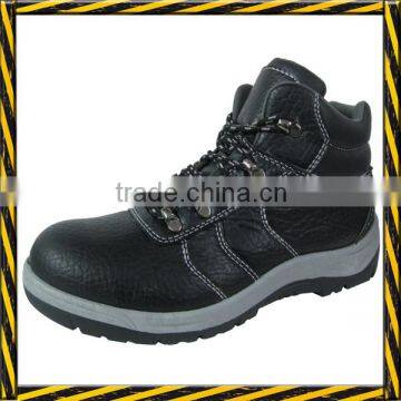 Embossed PU artificial leather PVC sole made in china safety shoes