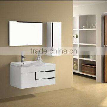 Shandong Manufature made acrylic glass woodern bathroom cabinet