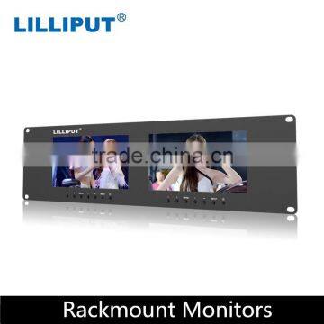 Lilliput 3U Dual VGA Rackmount Monitors Dual 7" LED backlit Panel