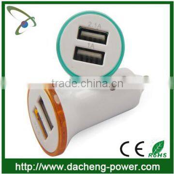 5V 2.1A dual usb car charger car mobile charger for Iphone
