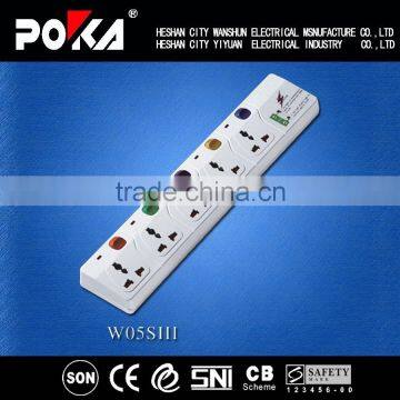 13A extension universal socket gator grip With Surge Protector