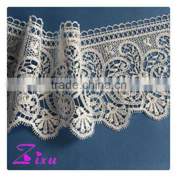 100% polyester chemical lace Water Soluble Lace Trimming