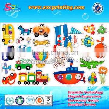 Wholesale cartoon vinyl wall stickers for kids room decoration , self-adhesive cartoon character wall stickers