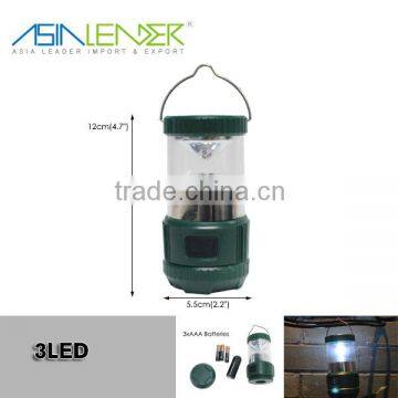 for Hiking, Camping, Powered By 3*AAA Battery Hanging 3 LED Camping Lights