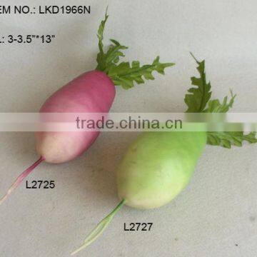 2014Artificial Fake Vegetables 3*13"" Artificial Polyfoam Radish House Decoration