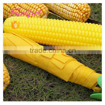 Hot Sell Corn Umbrella Sun And Rain Folding Umbrella Corn Shape Umbrella