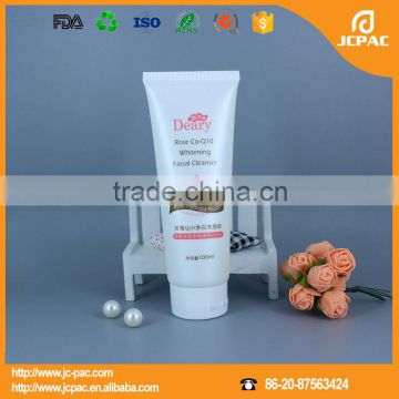 Customized facial cleanser plastic cosmetic tube, Facial Cleanser Cosmetic Container