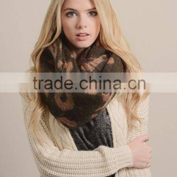 WARM NEW VERSION WOMEN CHUNKY LEOPARD INFINITY SCARF