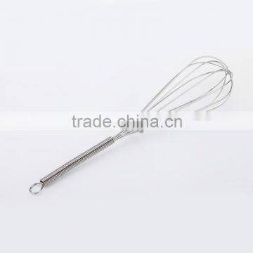 stainless steel spring handle whisk