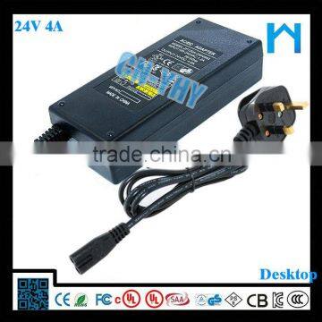 Switch Adapter 24v 4A 96w ac dc Adapter/power Adapter UL/CUL GS CE SAA FCC Approved (2 Years Warranty) photo-2