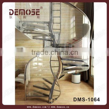 indoor glass stair risers | space-saving glass stairs price