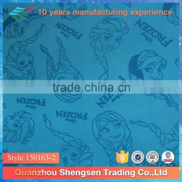 2015 Frozen cartoon printed fabric for swimwear