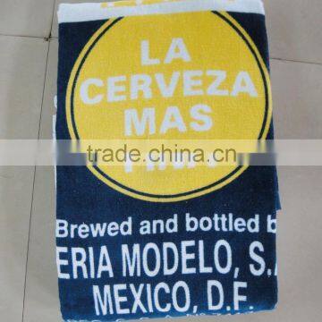 100% Cotton Terry Velour Printing Brand Name Beach Towel Promotional Brand Towel Quality Choice photo-5