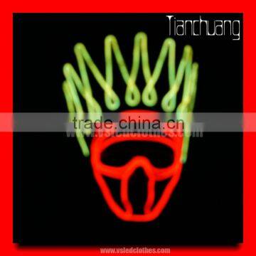 EL Wire Halloween Devil Maskss/festival Face Mask/electric Face Mask