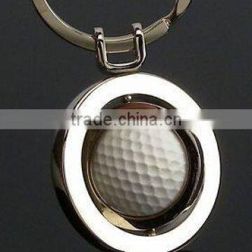 Metal Tennis Ball sports key chains