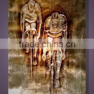 Gold Foil Oil Painting xd-gf 01153