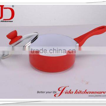 FORGED ALUMINUM SAUCE PAN WITH TEMPERED GLASS LID photo-2