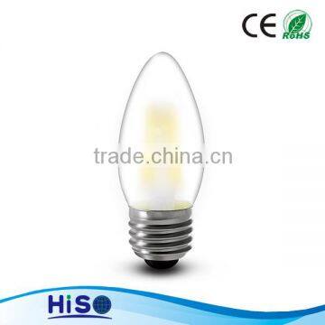 2015 hot sale dimmable led filament bulb E27 E14 B22 B15