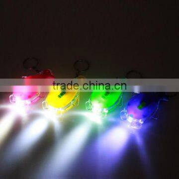 LED car plastic keychain,LED car keychain