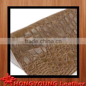 colorful crocodile skin china pu leather direct supply for making luxury