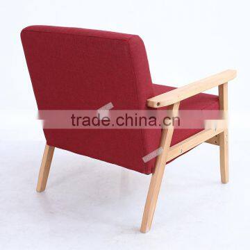High Quality Wooden Fabric Sofa Chair, Comfortable Chair photo-3