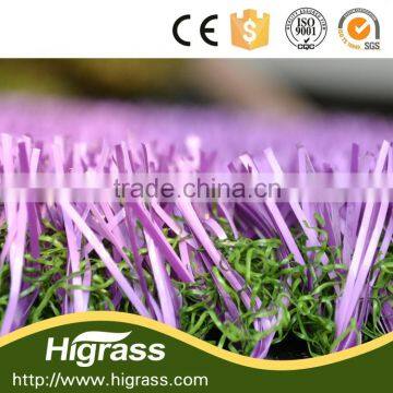 Purple anti-uv artificial grass wholesale for playground