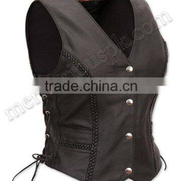 Women Leather Vests