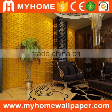 Bamboo material vinyl wallpaper 3d texture wall panel