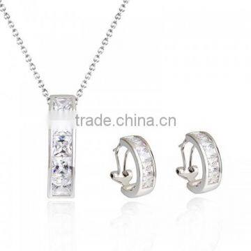 q6122700 Most Popular AAA zircon Jewelry set with fashion design necklace