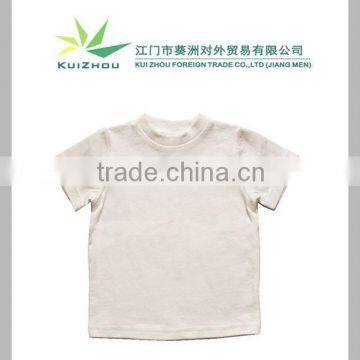 Good Quality O Neck Baby Cotton Plain White T-Shirt