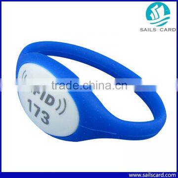 Customized EM4305 Identification Silicone Bracelet